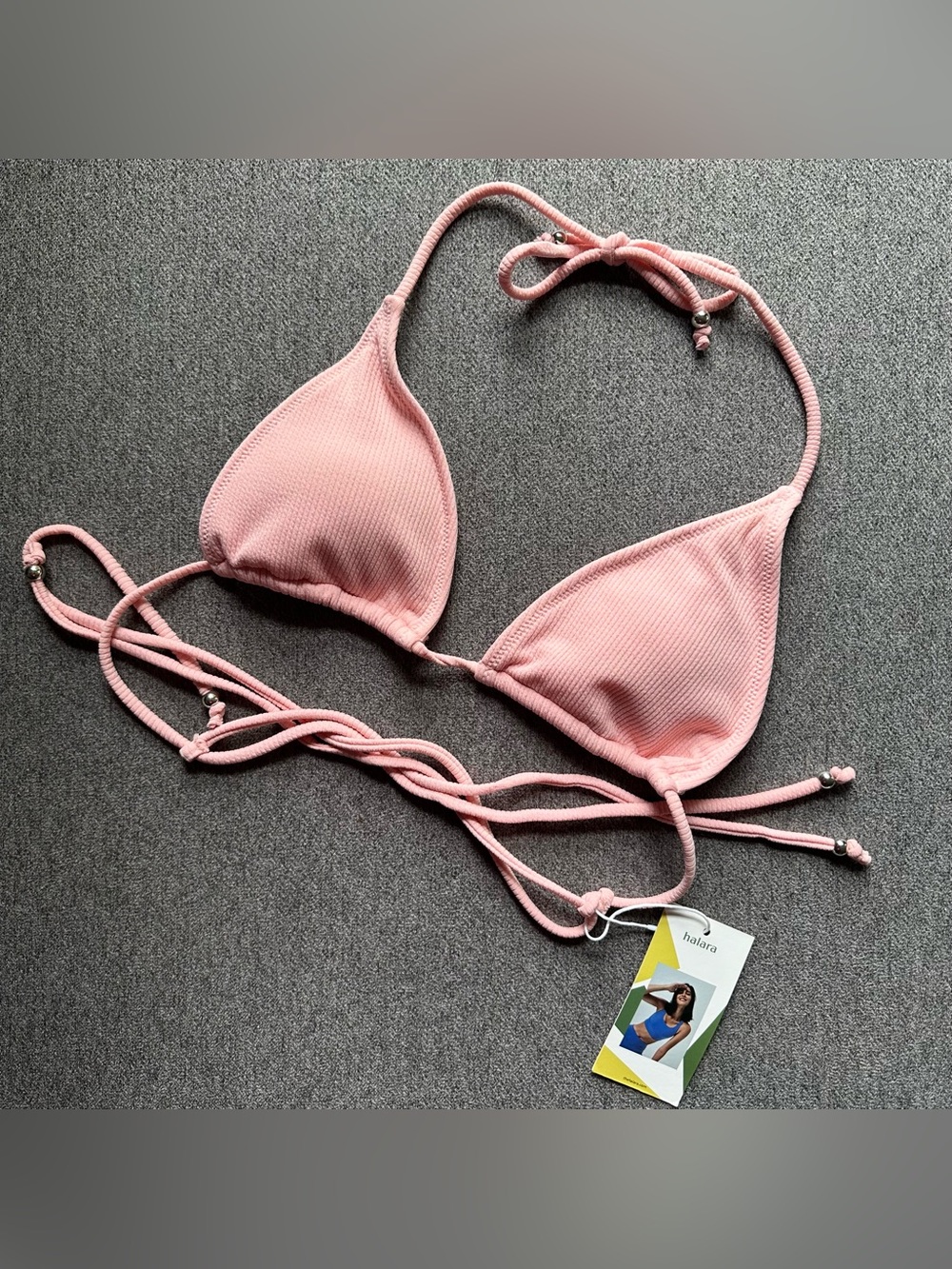 NWT HALARA Triangle Bikini Top Small